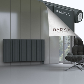 Arno Radiateur En Aluminium 900x1772 Anthracite Foncé Bas à droite 50mm