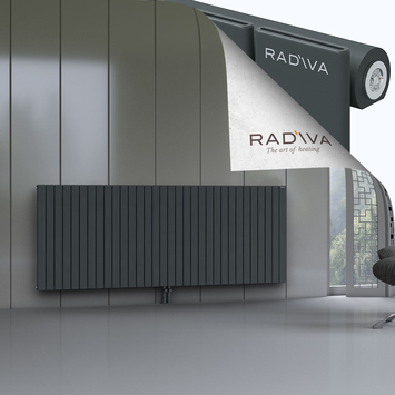 Arno Radiateur En Aluminium 900x2364 Anthracite Foncé Bas Milieu 50mm