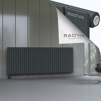 Arno Radiateur En Aluminium 900x2438 Anthracite Foncé Bas à gauche 50mm