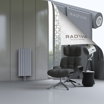 Arno Radiateur En Aluminium 900x440 Gris Bas Milieu 50mm