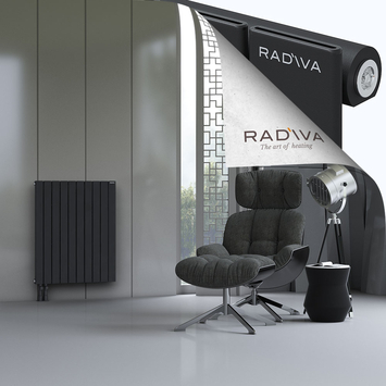 Arno Radiateur En Aluminium 900x736 Noir Bas à gauche 50mm