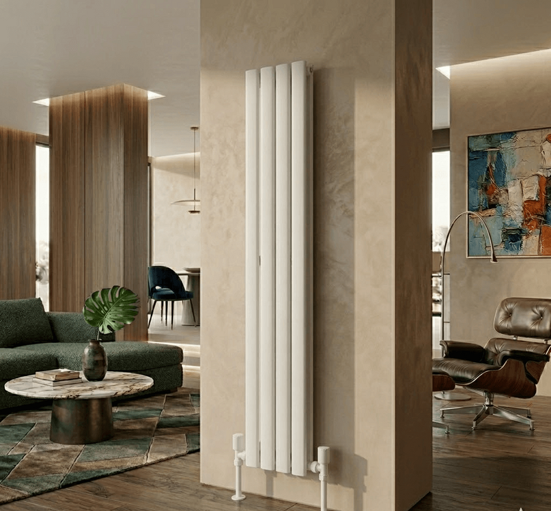 Aura Çelik Dekoratif Radyatör 1800x304 Beyaz