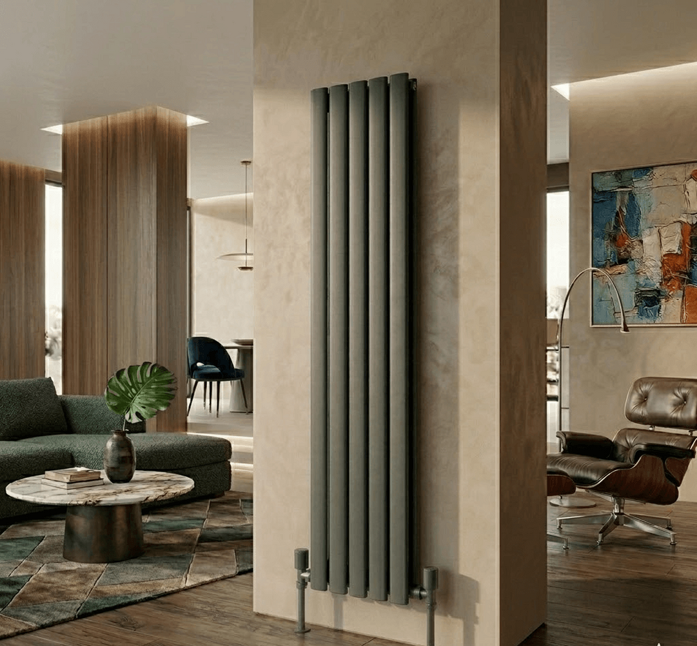 Aura Çelik Dekoratif Radyatör 1800x380 Antrasit - 1