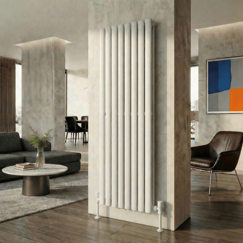 Aura Çelik Dekoratif Radyatör 1800x608 Beyaz