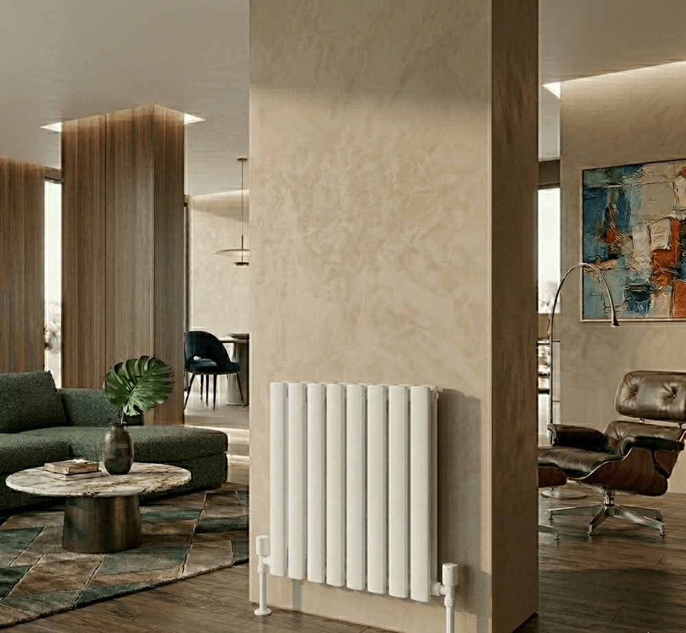 Aura Çelik Dekoratif Radyatör 600x608 Beyaz - 1