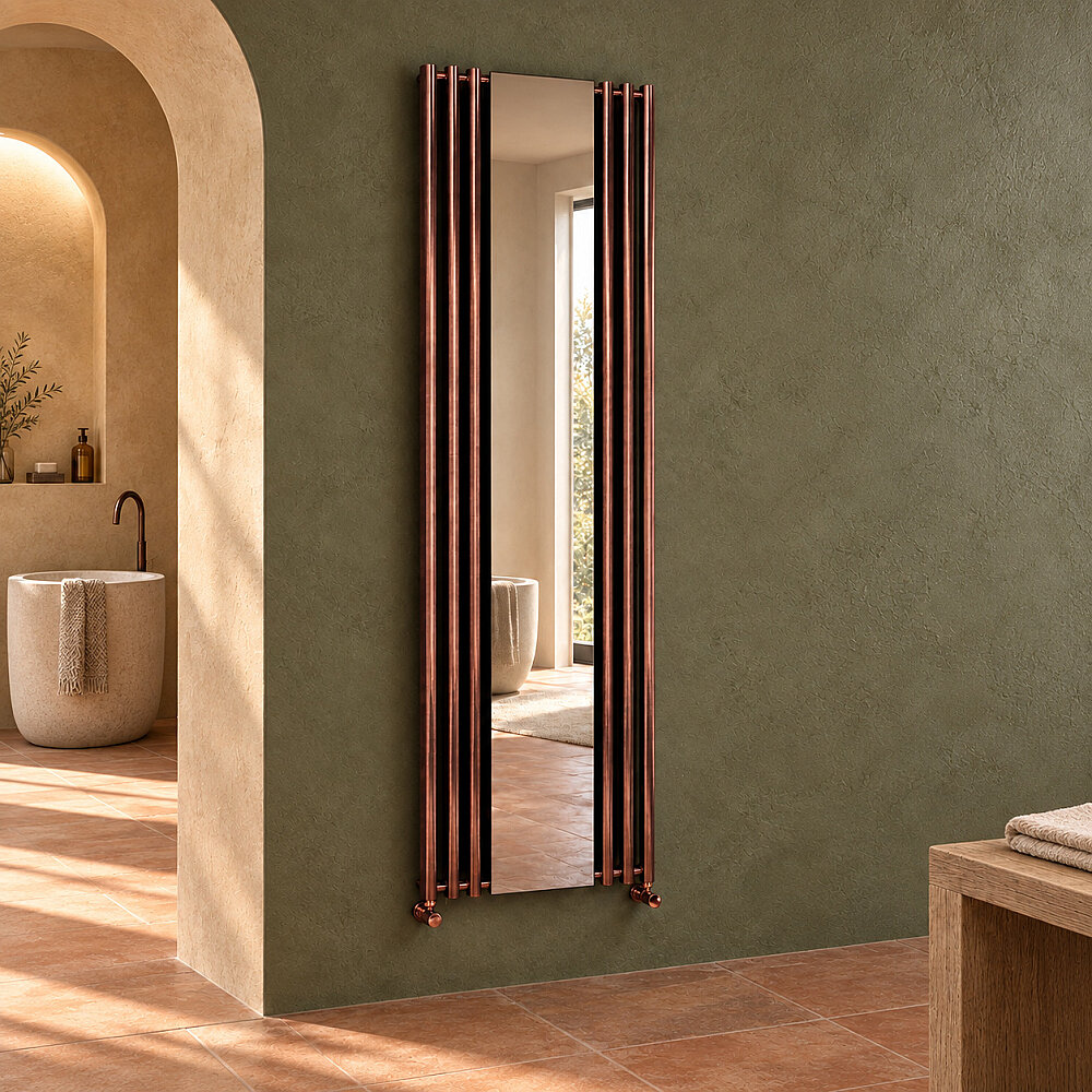 Bahama Dekoratif Radyatör 540x1760 Bakır Eskitme - 1