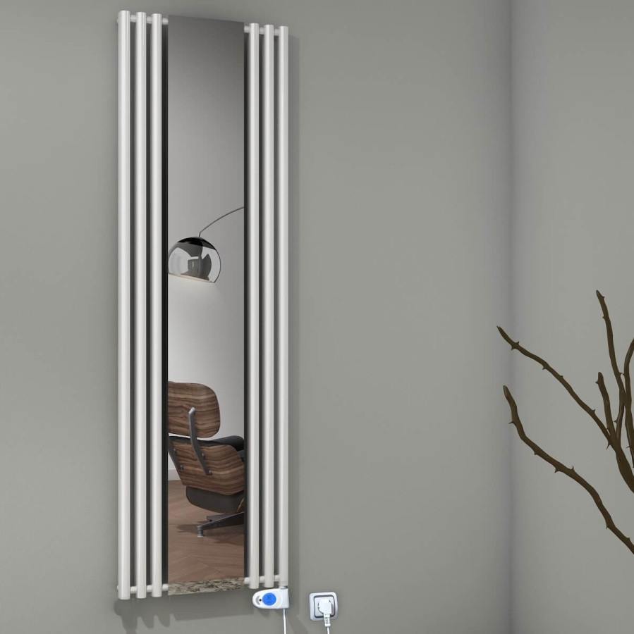 Bahama Electric Towel Warmer 540x1760 White (Musa Thermostat) 600 W - 1