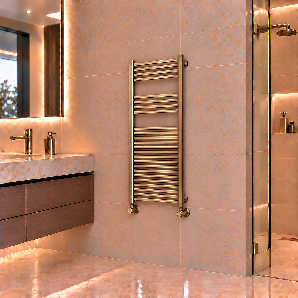 Barbados Decorative Towel Rail 500x1200 Antique - 1