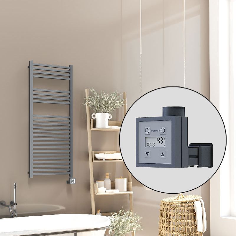 Barbados Electric Towel Warmer 500x1200  Anthracite Ktx3 600 W 