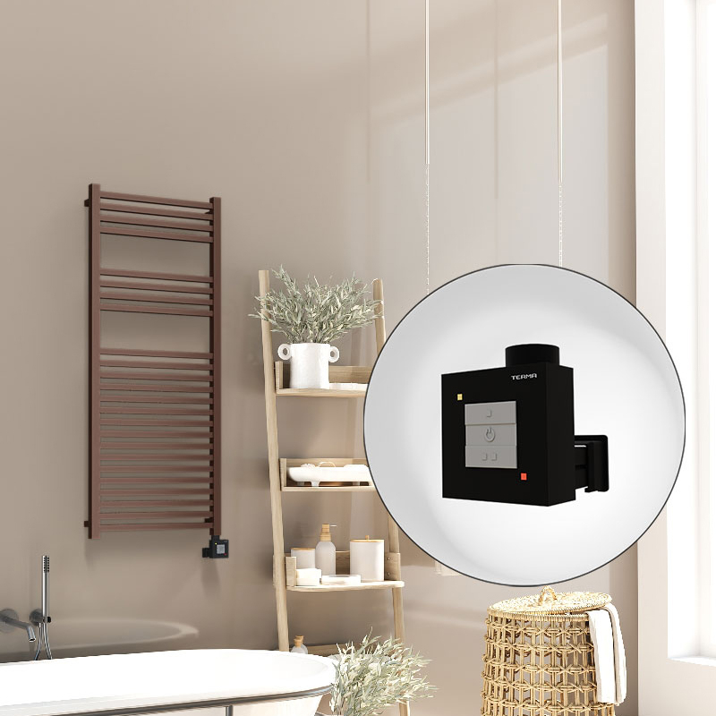 Barbados Electric Towel Warmer 500x1200 Antique Copper Ktx1 300 W
