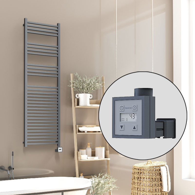Barbados Sèche Serviettes Electrique 500x1600 Anthracite Ktx3 1000 W