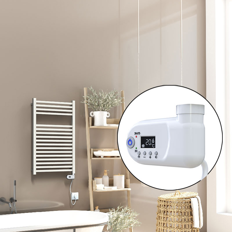 Barbados Elektrikli Havlupan 500x800 Beyaz (Thesis Termostat) 600W