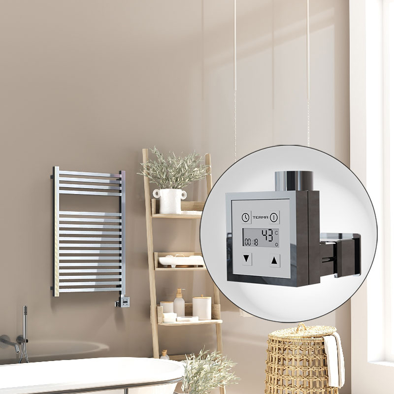 Barbados Elektrikli Havlupan 500x800 Krom (KTX3 Termostat) 300W - 1