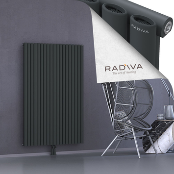 Bia Aluminium Radiator 1500x1094 Dark Anthracite Bottom Middle 50mm