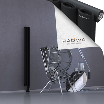 Bia Aluminium Radiator 1500x166 Black Bottom Right 50mm