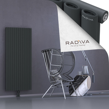 Bia Aluminium Radiator 1500x746 Dark Anthracite Bottom Middle 50mm