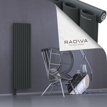 Bia Aluminium Radiator 1600x514 Dark Anthracite Bottom Left 50mm