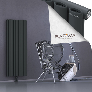 Bia Aluminium Radiator 1600x688 Dark Anthracite Bottom Middle 50mm
