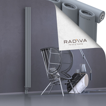 Bia Aluminium Radiator 2000x166 Grey Bottom Left 50mm