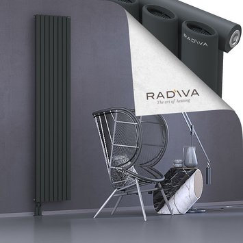 Bia Aluminium Radiator 2000x456 Dark Anthracite Bottom Left 50mm