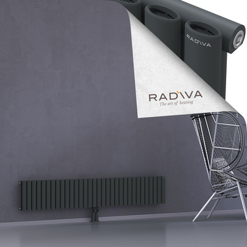 Bia Aluminium Radiator 300x1848 Dark Anthracite Bottom Middle 50mm