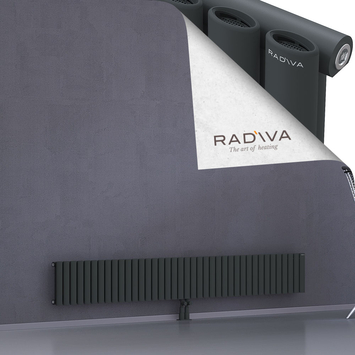 Bia Aluminium Radiator 300x2254 Dark Anthracite Bottom Middle 50mm