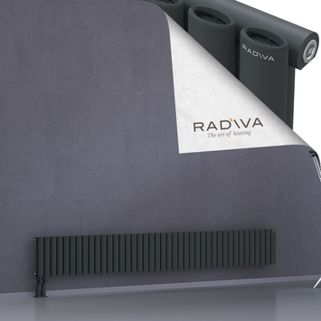 Bia Aluminium Radiator 300x2370 Dark Anthracite Bottom Left 50mm