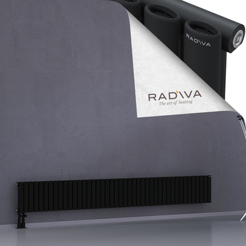 Bia Aluminium Radiator 300x2486 Black Bottom Left 50mm
