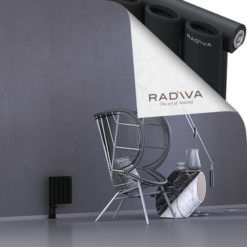 Bia Aluminium Radiator 300x282 Black Bottom Left 50mm