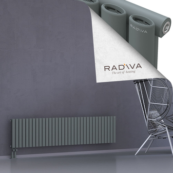 Bia Aluminium Radiator 400x1906 Anthracite Bottom Left 50mm
