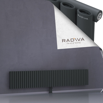 Bia Aluminium Radiator 400x2428 Dark Anthracite Bottom Middle 50mm