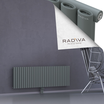 Bia Aluminium Radiator 500x1732 Anthracite Bottom Middle 50mm