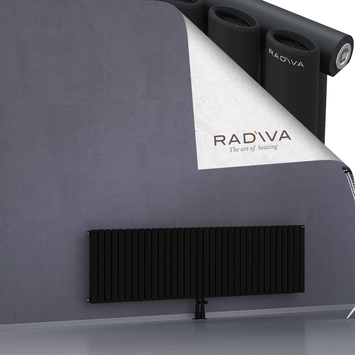 Bia Aluminium Radiator 500x1964 Black Bottom Middle 50mm