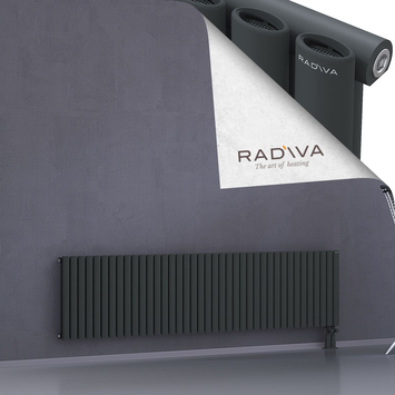 Bia Aluminium Radiator 500x2254 Dark Anthracite Bottom Right 50mm