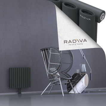 Bia Aluminium Radiator 500x630 Dark Anthracite Bottom Middle 50mm