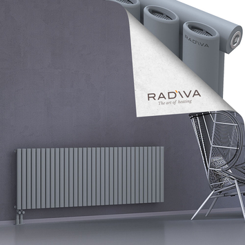 Bia Aluminium Radiator 600x1906 Grey Bottom Left 50mm