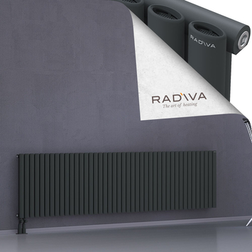 Bia Aluminium Radiator 600x2486 Dark Anthracite Bottom Left 50mm