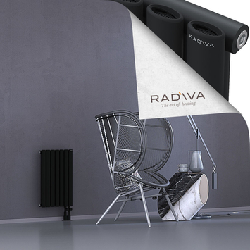 Bia Aluminium Radiator 600x398 Black Bottom Right 50mm