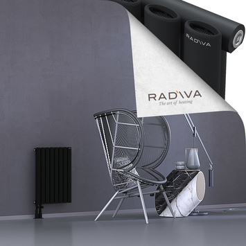 Bia Aluminium Radiator 600x456 Black Bottom Left 50mm