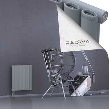 Bia Aluminium Radiator 600x572 Grey Bottom Left 50mm