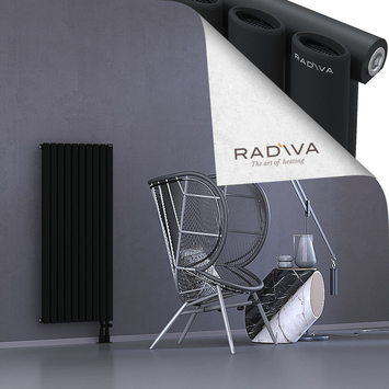 Bia Alüminyum Radyatör 1200x572 Siyah Alt Sağ 50mm