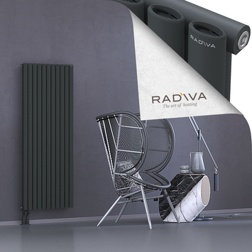 Bia Alüminyum Radyatör 1500x630 Koyu Antrasit Alt Sol 50mm