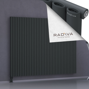Bia Alüminyum Radyatör 1600x2370 Koyu Antrasit Alt Sol 50mm
