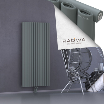Bia Alüminyum Radyatör 1600x862 Antrasit Alt Orta 50mm