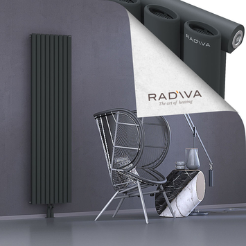 Bia Alüminyum Radyatör 1800x514 Koyu Antrasit Alt Orta 50mm