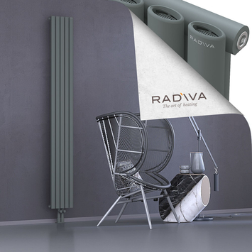 Bia Alüminyum Radyatör 2000x282 Antrasit Alt Orta 50mm