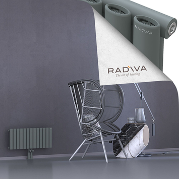 Bia Alüminyum Radyatör 300x746 Antrasit Alt Orta 50mm