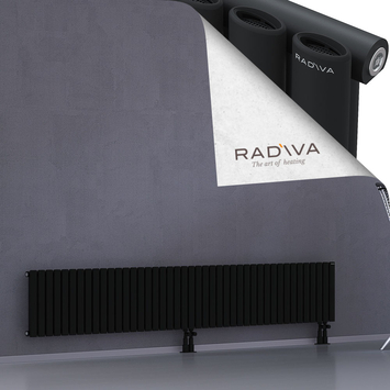 Bia Alüminyum Radyatör 400x2486 Siyah Alt Orta 50mm
