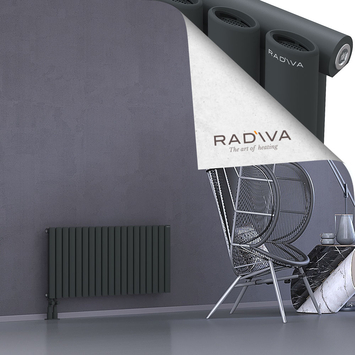 Bia Alüminyum Radyatör 500x1094 Koyu Antrasit Alt Sol 50mm