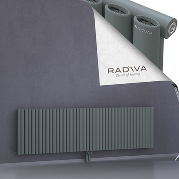 Bia Alüminyum Radyatör 600x2428 Antrasit Alt Orta 50mm